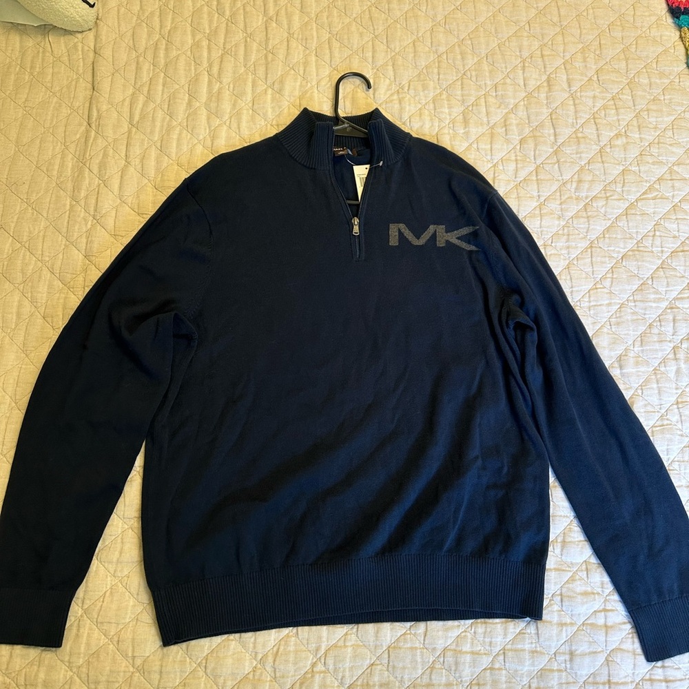 NWT Michael Kors Men's Navy Sweater